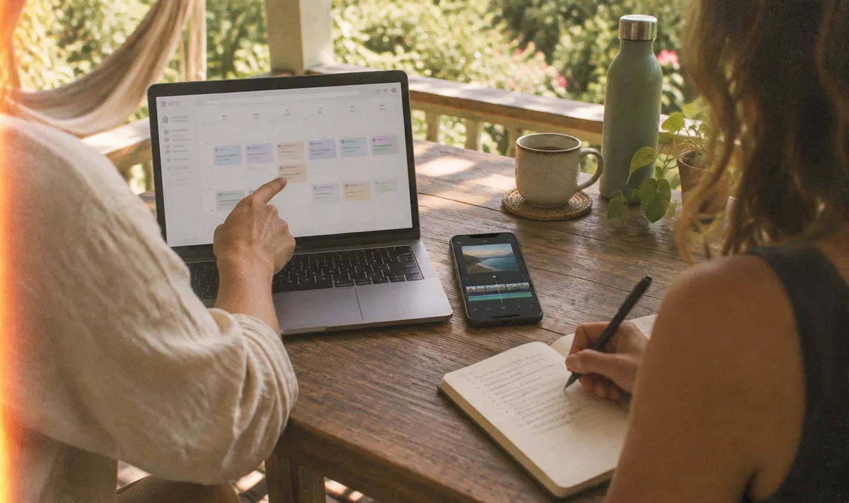A one-to-one content coaching session